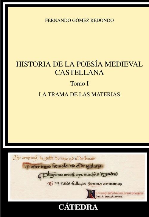 HISTORIA DE LA POESÍA MEDIEVAL CASTELLANA I